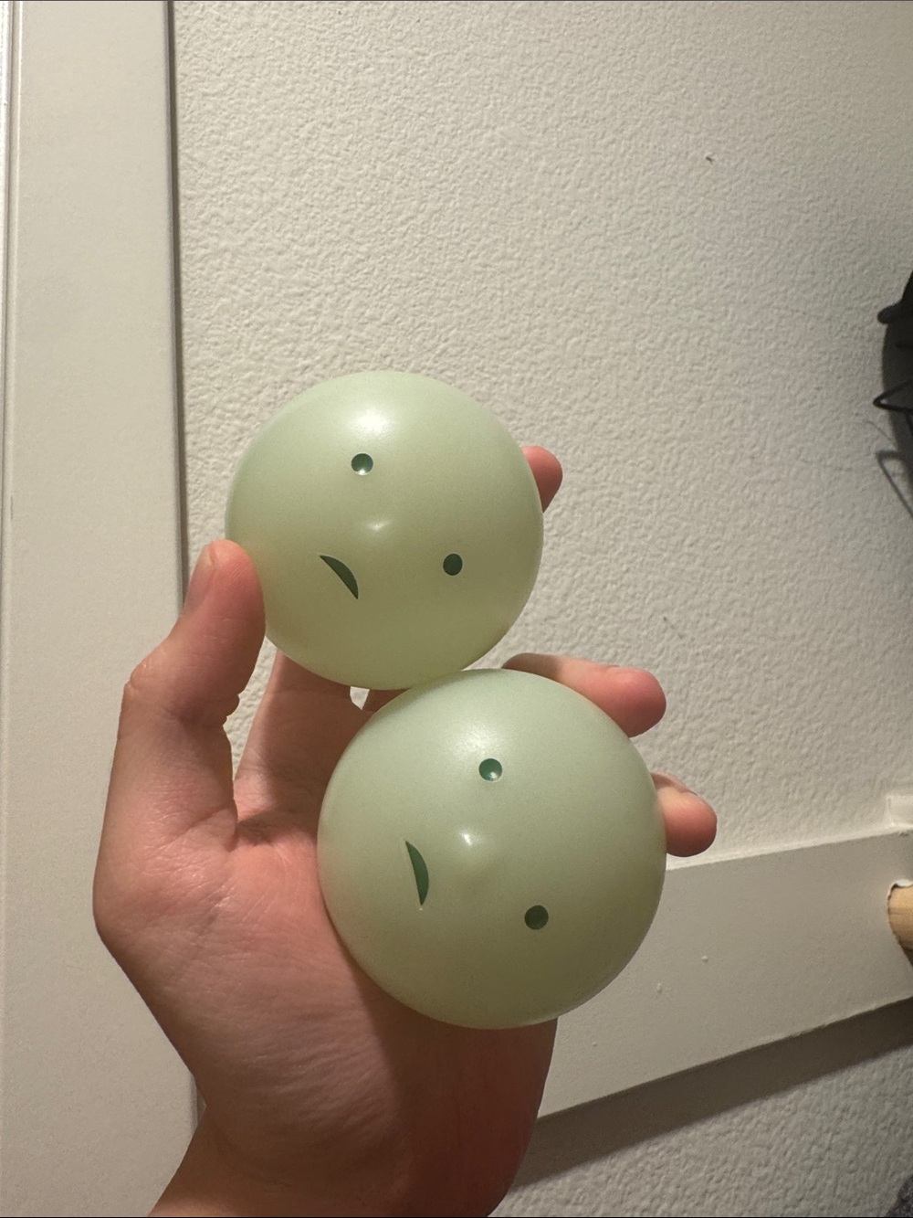 2 Empty Smiski Gotcha Capsule Balls